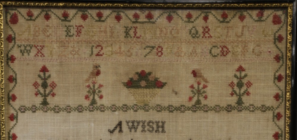A Georgian Sampler by Sarah Elwood 1825 View V