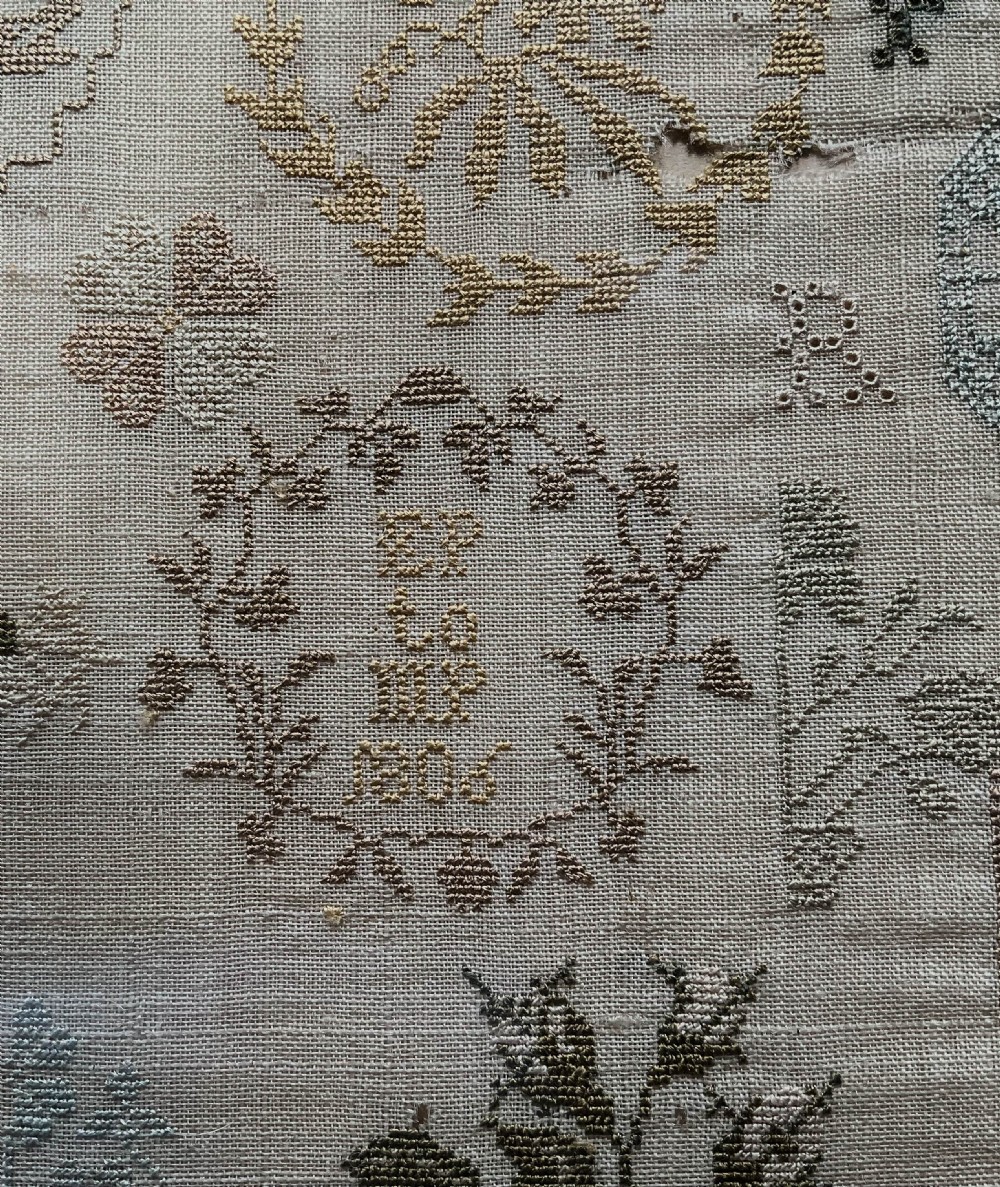 An Ackworth School Quaker Sampler Eliza Paul 1806 View X