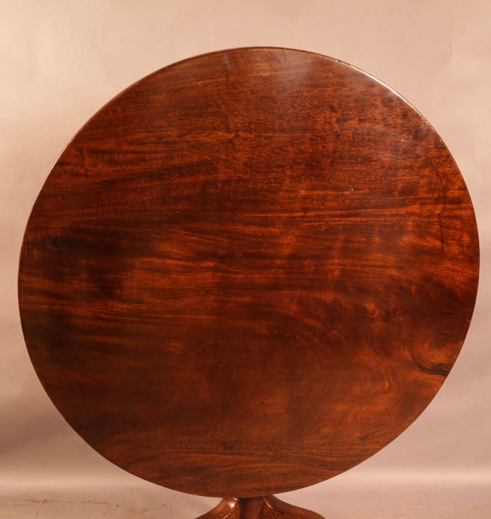A Good Georgian Tripod Supper Table Mahogany View II