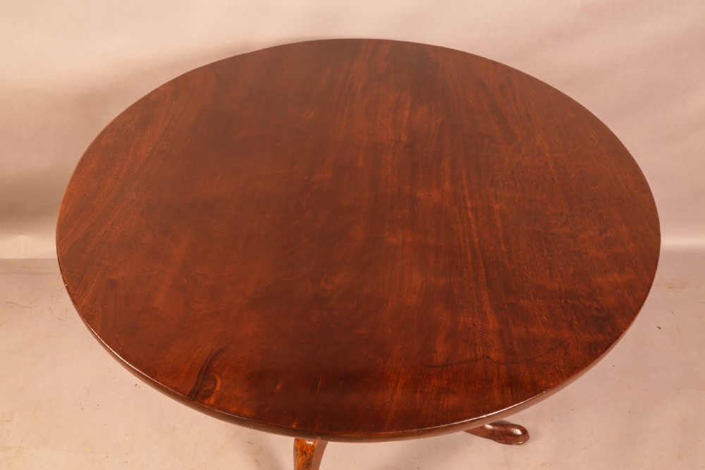 A Good Georgian Tripod Supper Table Mahogany View III
