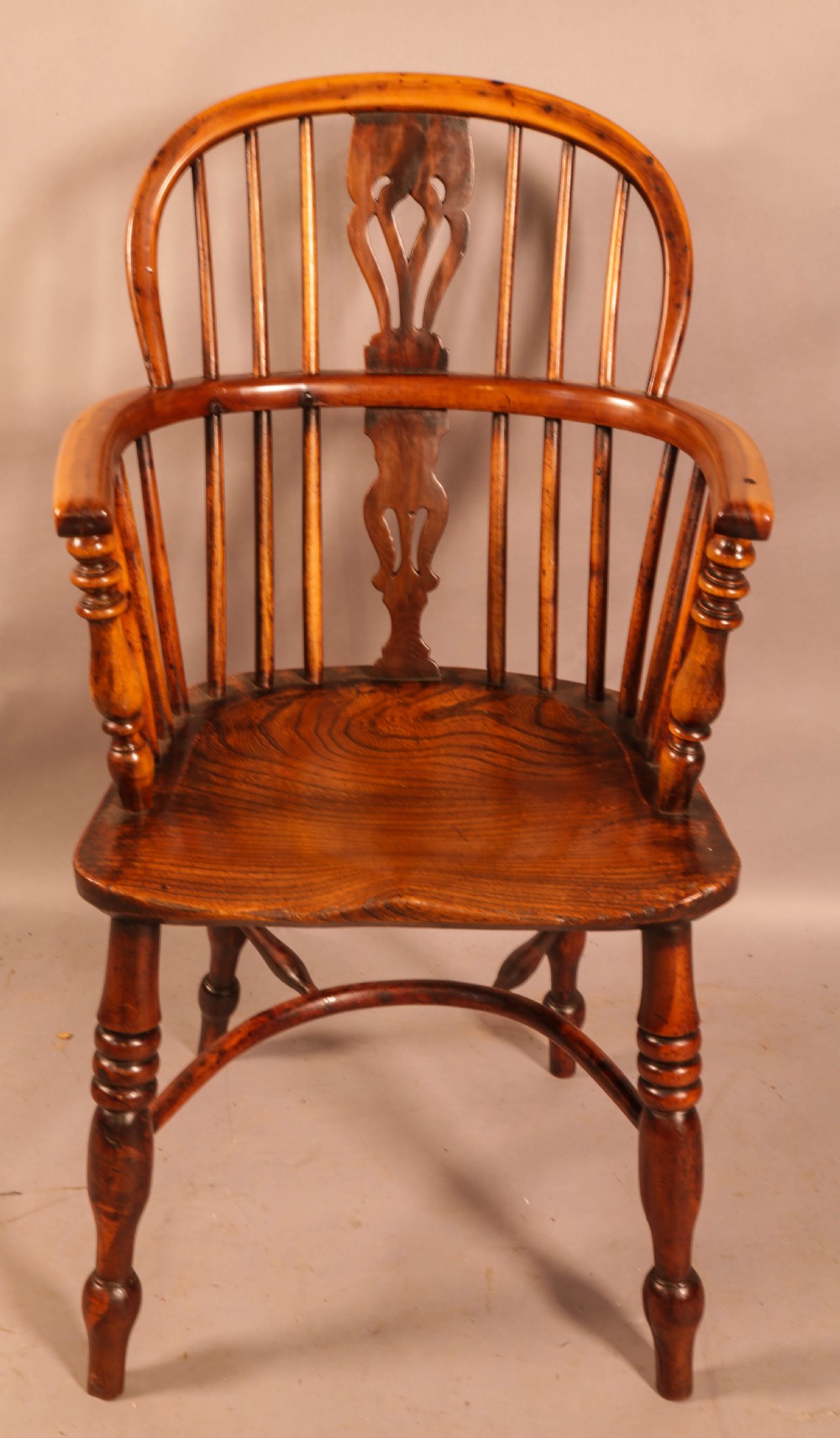 A Yew Wood Windsor Chair Rockley Maker View II