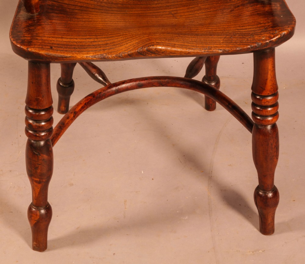 A Yew Wood Windsor Chair Rockley Maker View IV