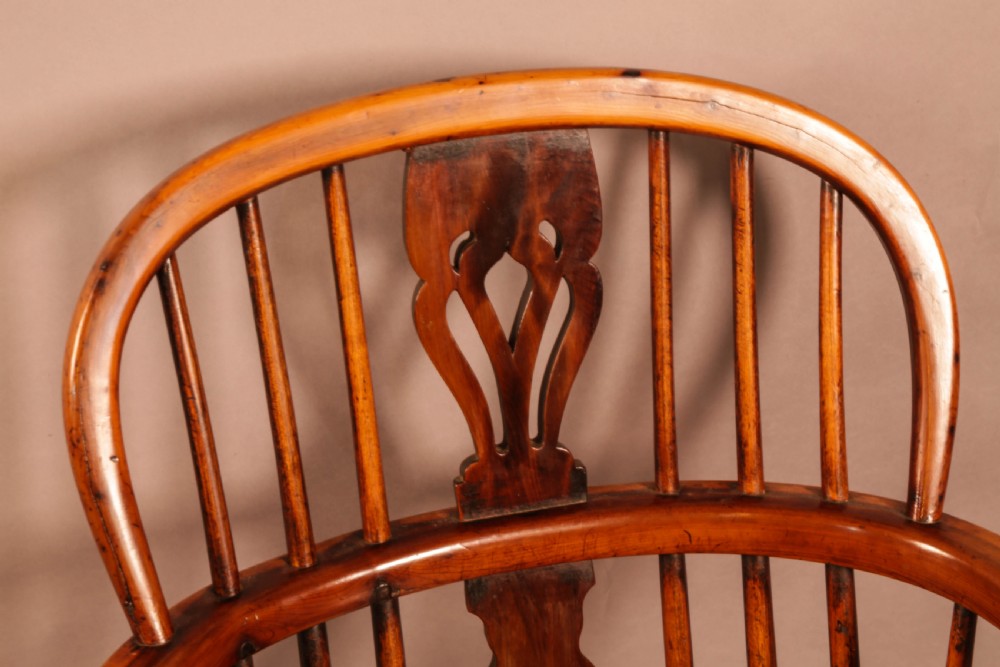 A Yew Wood Windsor Chair Rockley Maker View X