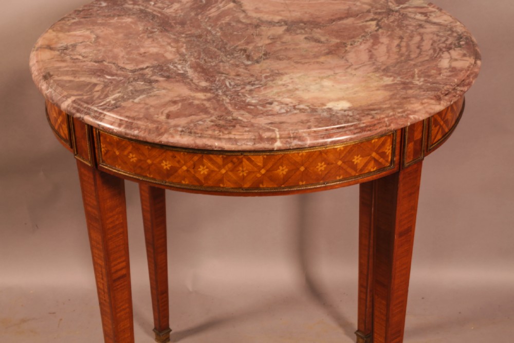 A French occaisional Table Marble top View III