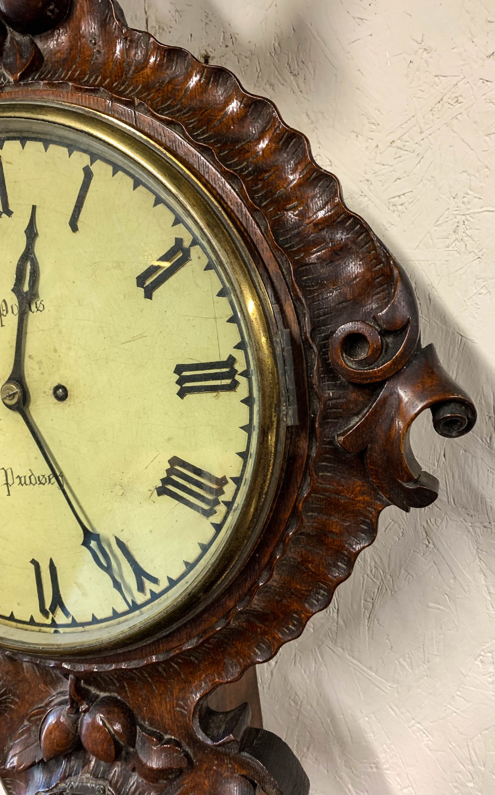 A Rare Tavern Clock by William Potts of Pudsey Leeds View V