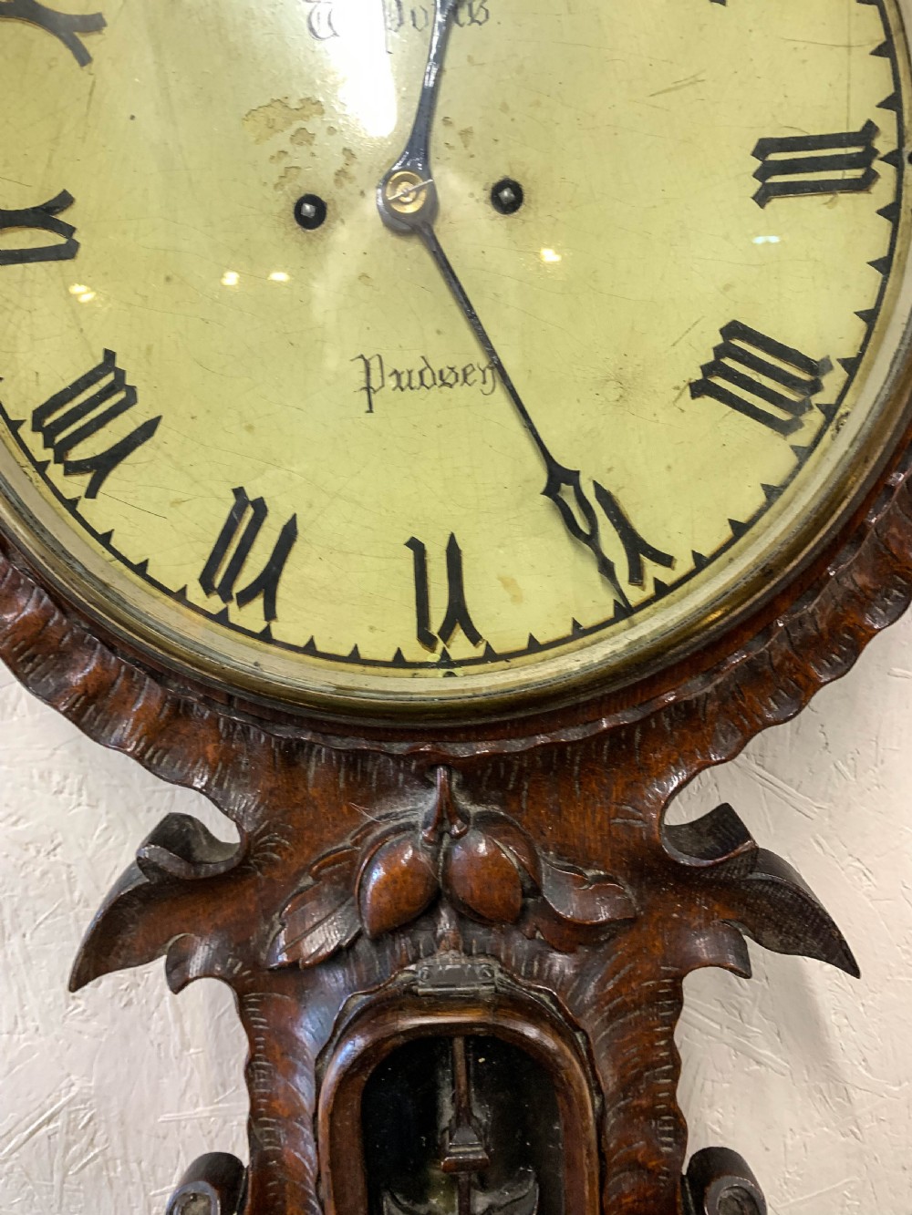 A Rare Tavern Clock by William Potts of Pudsey Leeds View VI