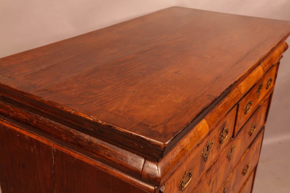 An English Walnut Chest original brasswork View XII
