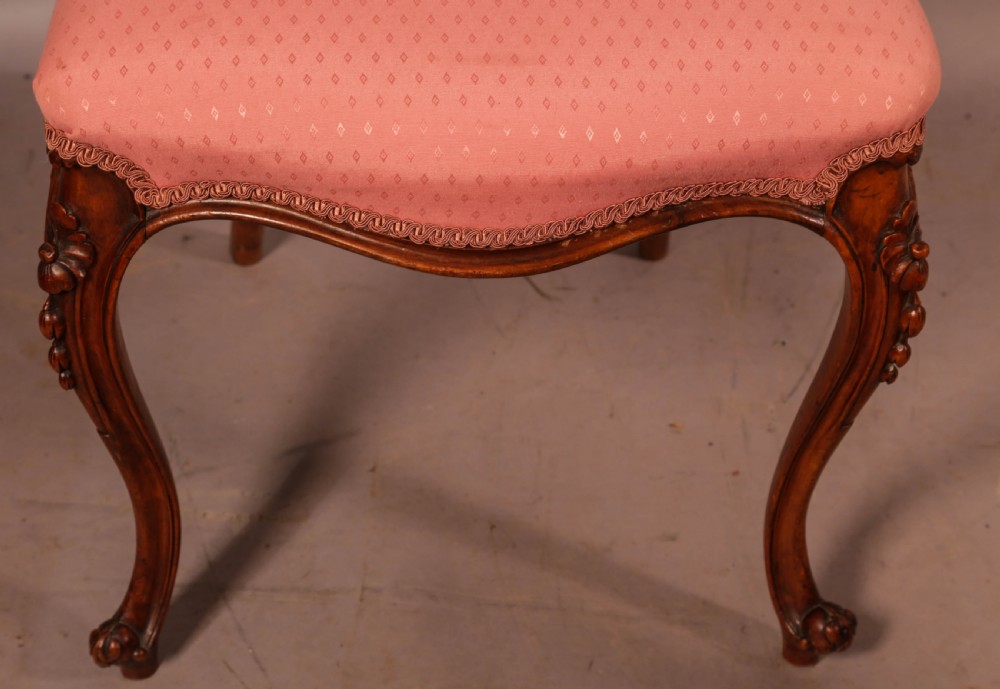A Set of 4 Victorian Walnut Dining Chairs super quality View XIII
