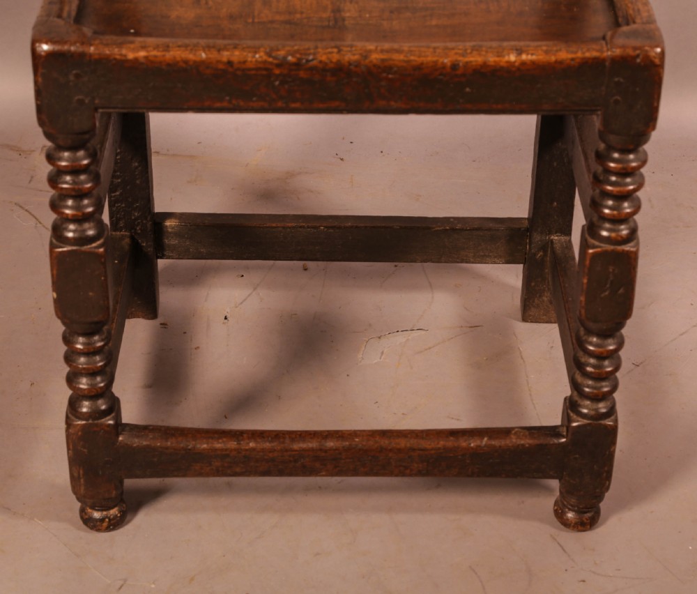 An Impressive 17th century Back Stool View IV