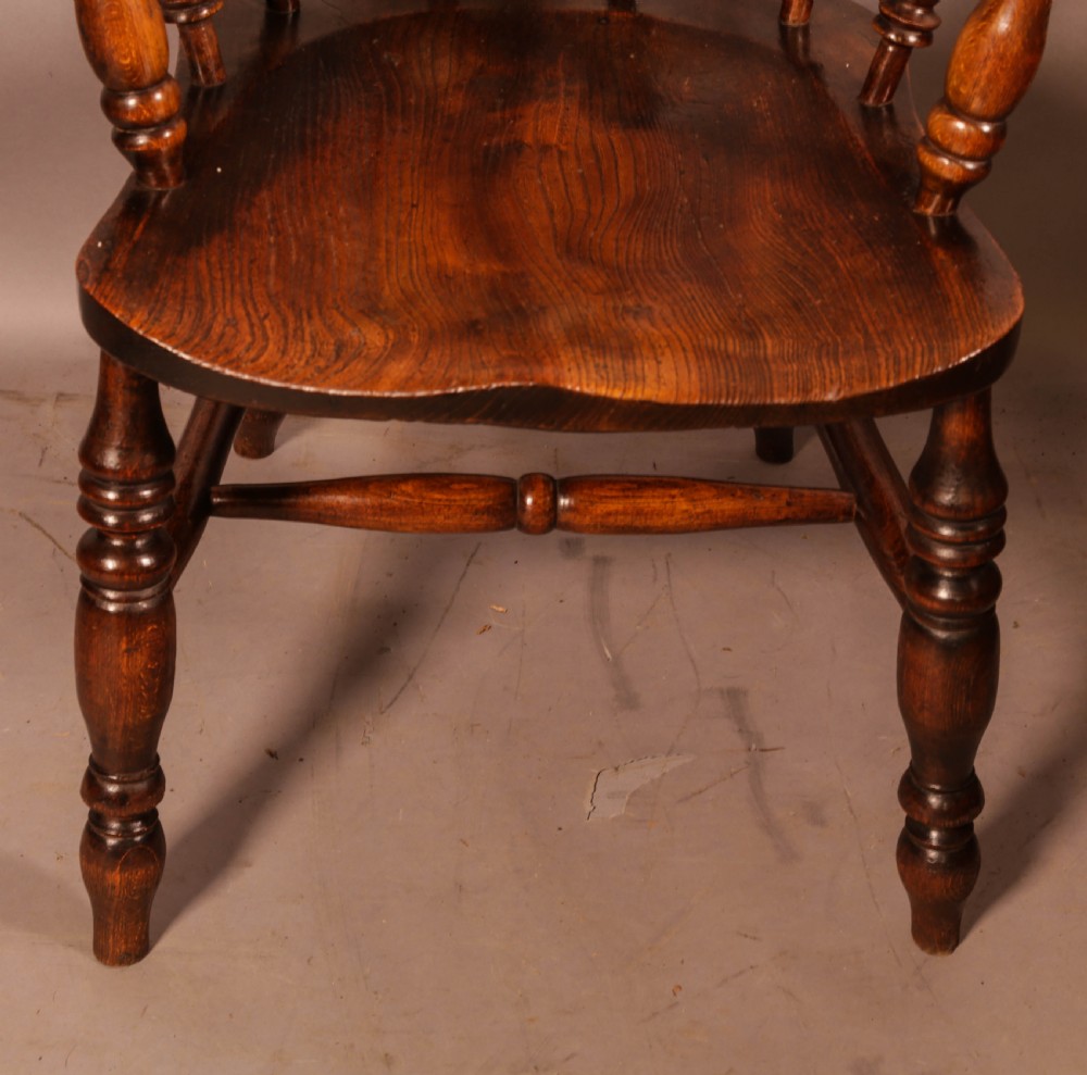 A Victorian Captains Chair in Ash with an Elm seat View VII