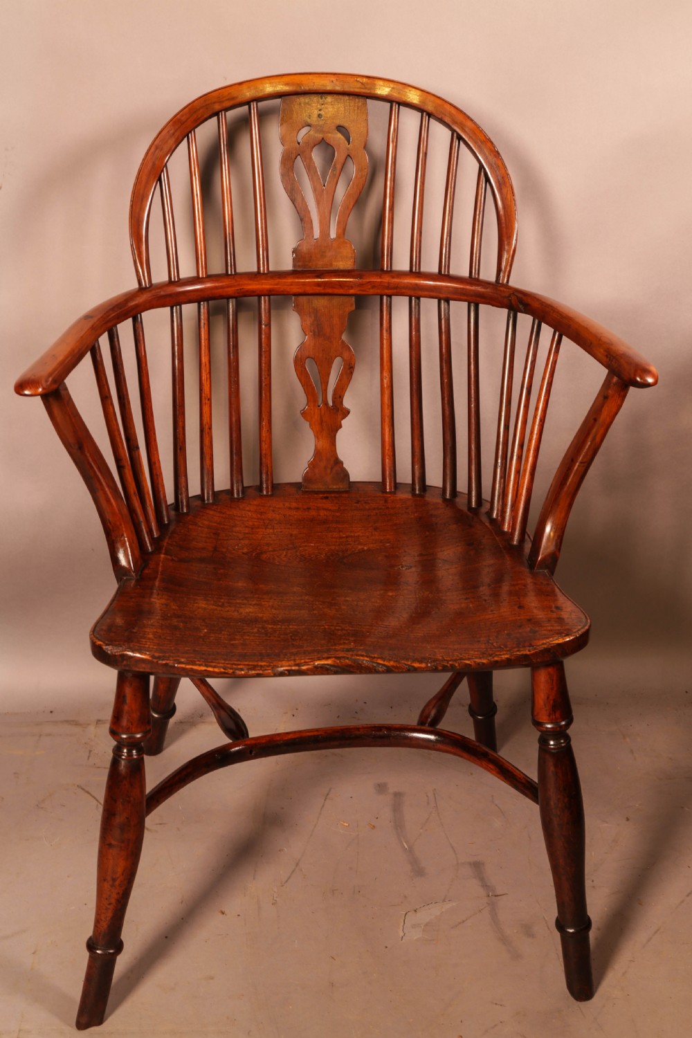 A Yew Wood Windsor Chair by William Wheatland Retford