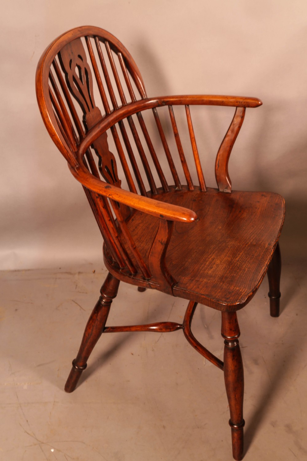 A Yew Wood Windsor Chair by William Wheatland Retford View II