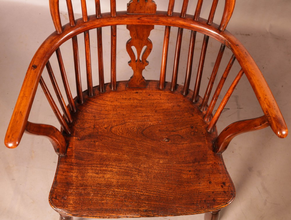 A Yew Wood Windsor Chair by William Wheatland Retford View IV