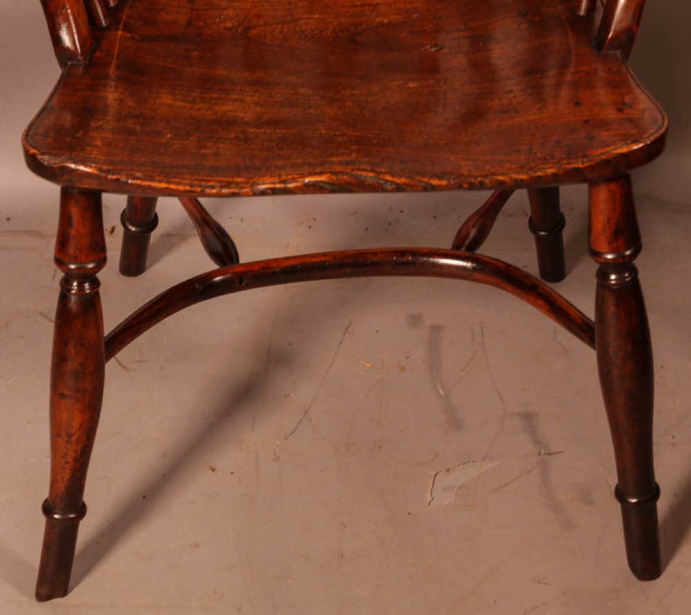 A Yew Wood Windsor Chair by William Wheatland Retford View V