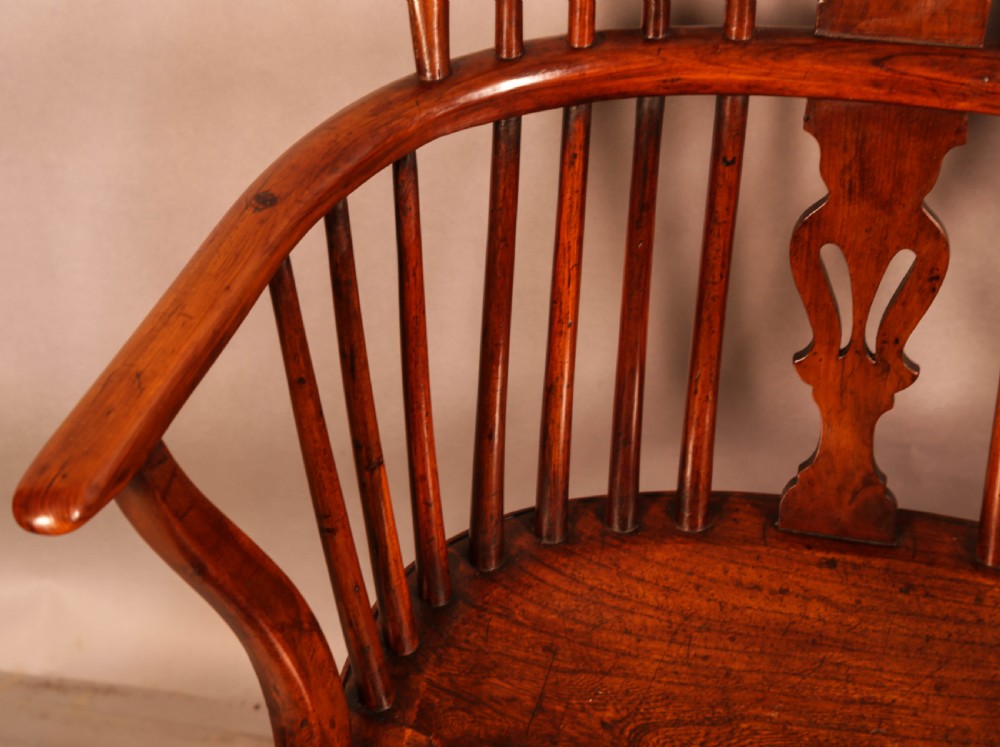 A Yew Wood Windsor Chair by William Wheatland Retford View VII
