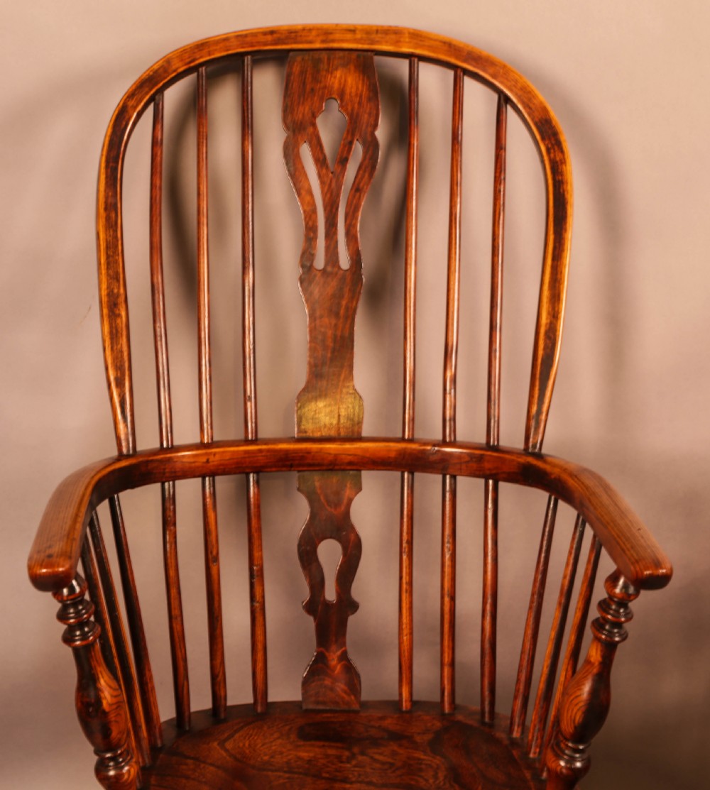 A Rare high Back Windsor Chair Fred Walker Stamped View VI