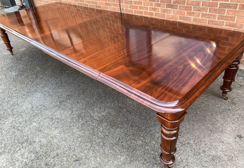 A Super Early Victorian Extending Dining Table View XI