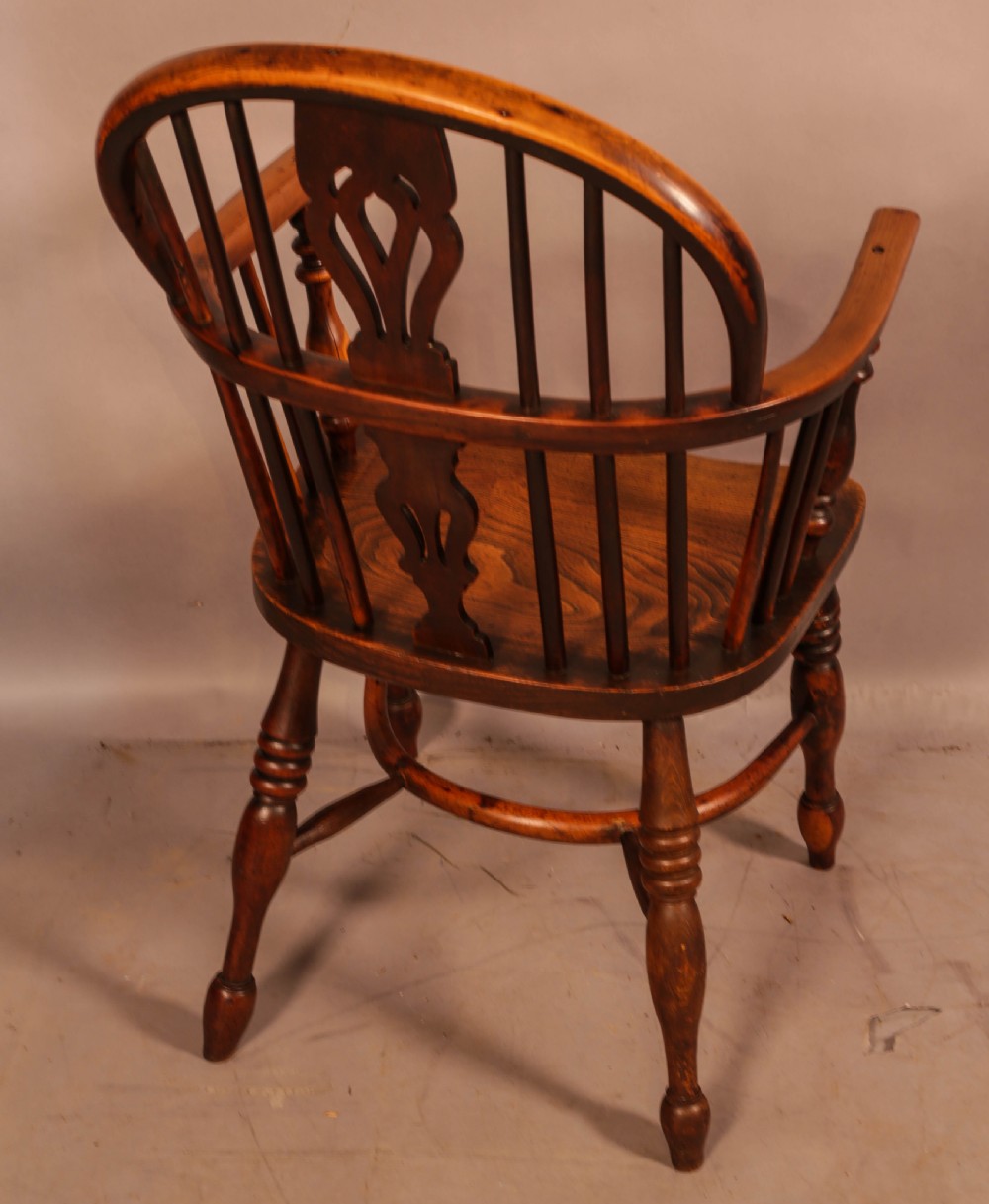 A Good Yew Wood Windsor Chair Rockley Made View III
