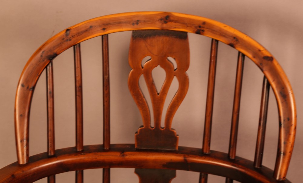 A Good Yew Wood Windsor Chair Rockley Made View VII