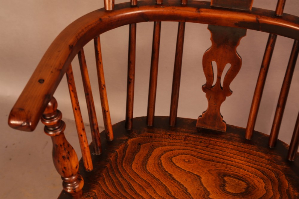 A Good Yew Wood Windsor Chair Rockley Made View VIII