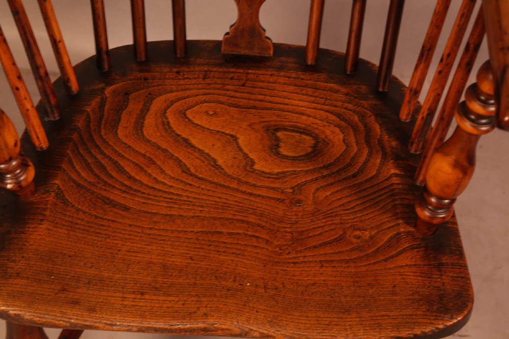 A Good Yew Wood Windsor Chair Rockley Made View IX