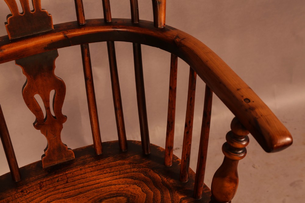 A Good Yew Wood Windsor Chair Rockley Made View X