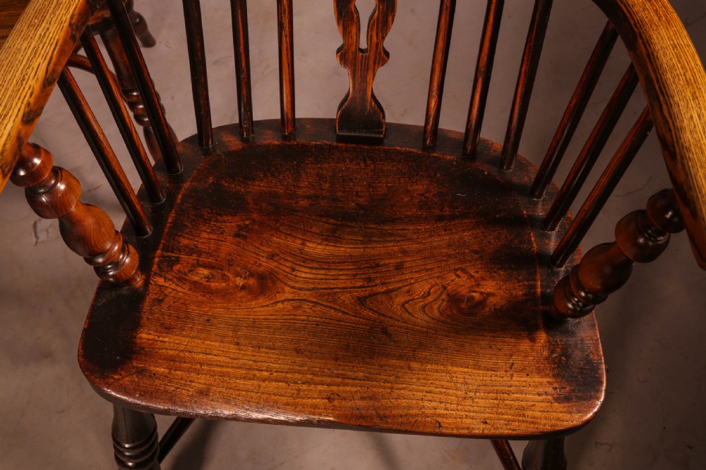A Set of 4 Ash and Elm Windsor Chairs Rockley Maker View IV