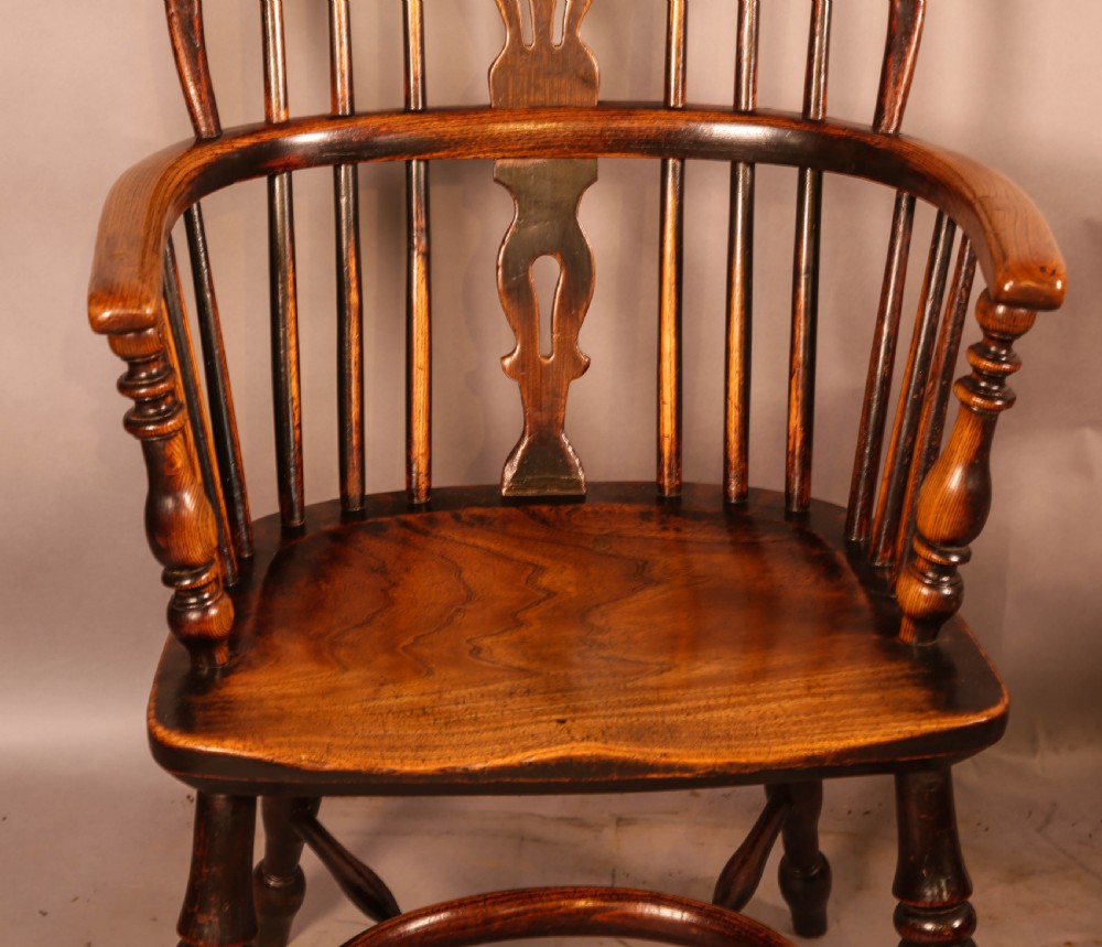 A Set of 4 Ash and Elm Windsor Chairs Rockley Maker View X