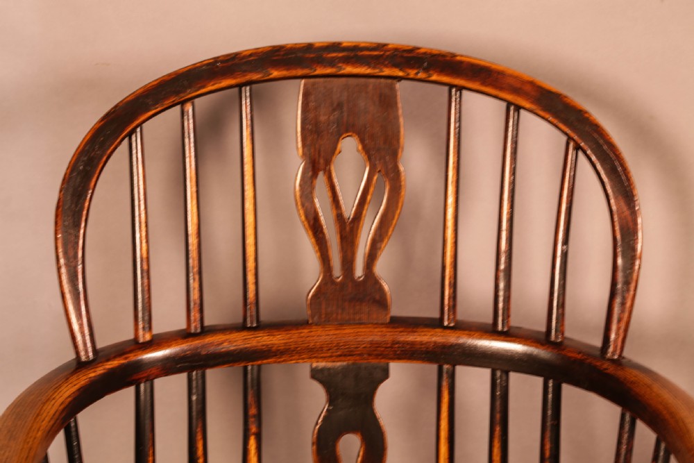 A Set of 4 Ash and Elm Windsor Chairs Rockley Maker View XII