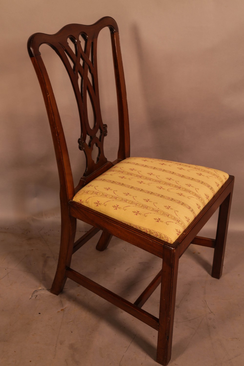 A Set of 8 Chippendale Style Dining chairs c 1890 View V