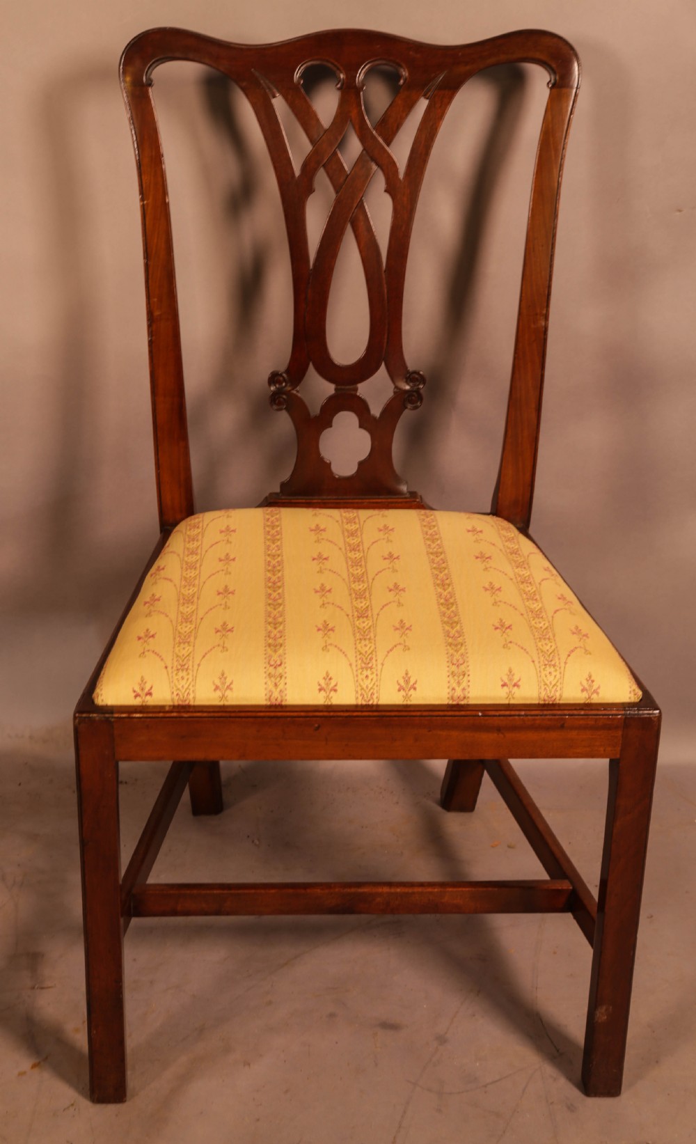 A Set of 8 Chippendale Style Dining chairs c 1890 View VI