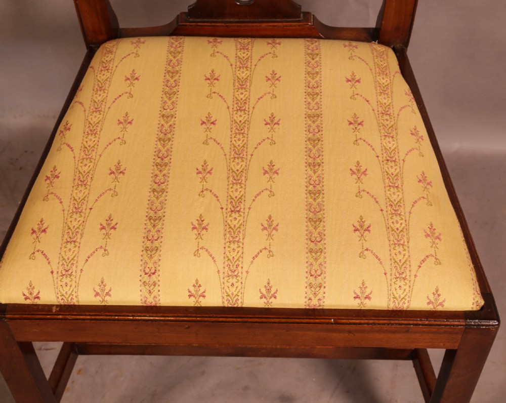 A Set of 8 Chippendale Style Dining chairs c 1890 View X