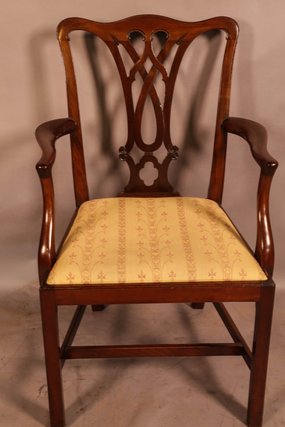 A Set of 8 Chippendale Style Dining chairs c 1890 View XI