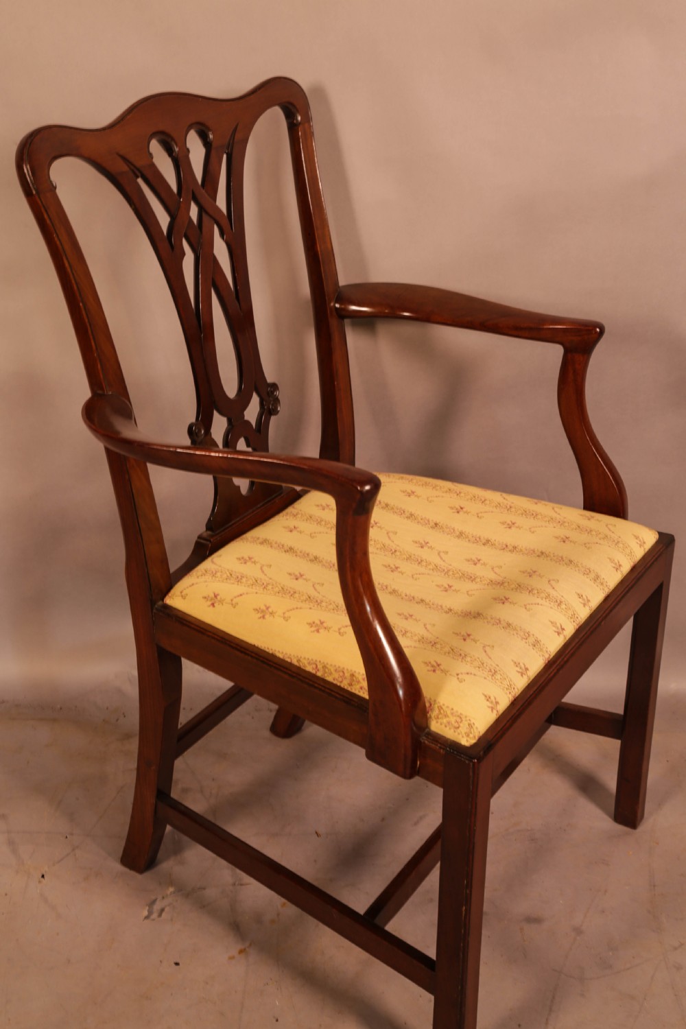 A Set of 8 Chippendale Style Dining chairs c 1890 View XII