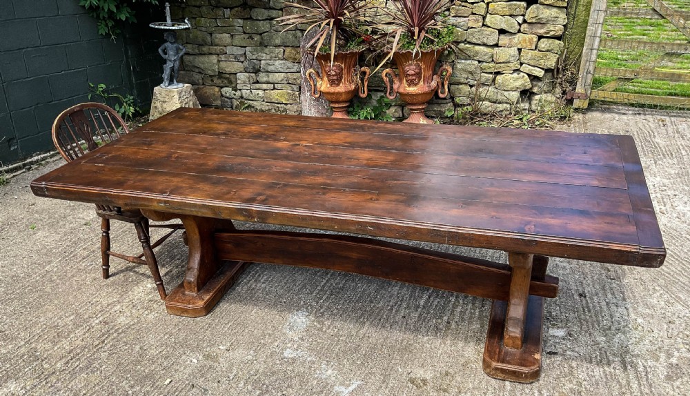 A Large Pine Refectory Table c 1900 View II