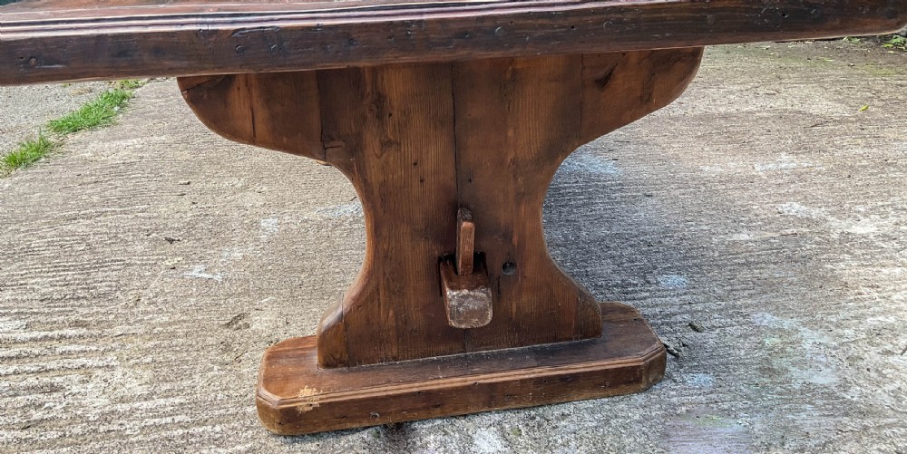 A Large Pine Refectory Table c 1900 View III
