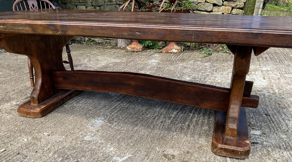 A Large Pine Refectory Table c 1900 View IV