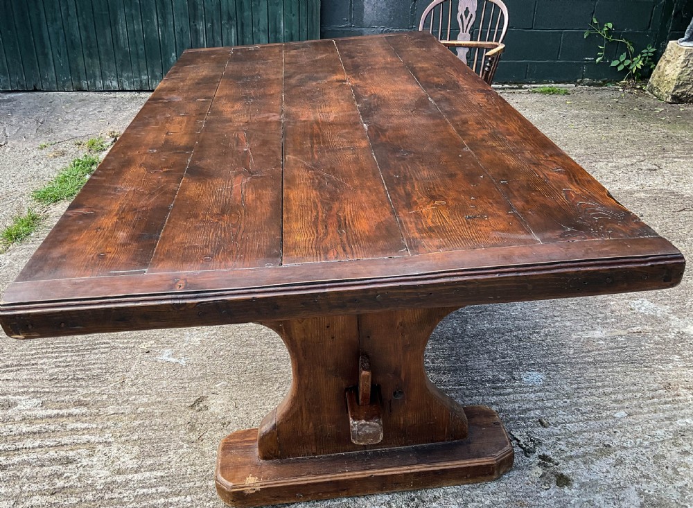 A Large Pine Refectory Table c 1900 View V