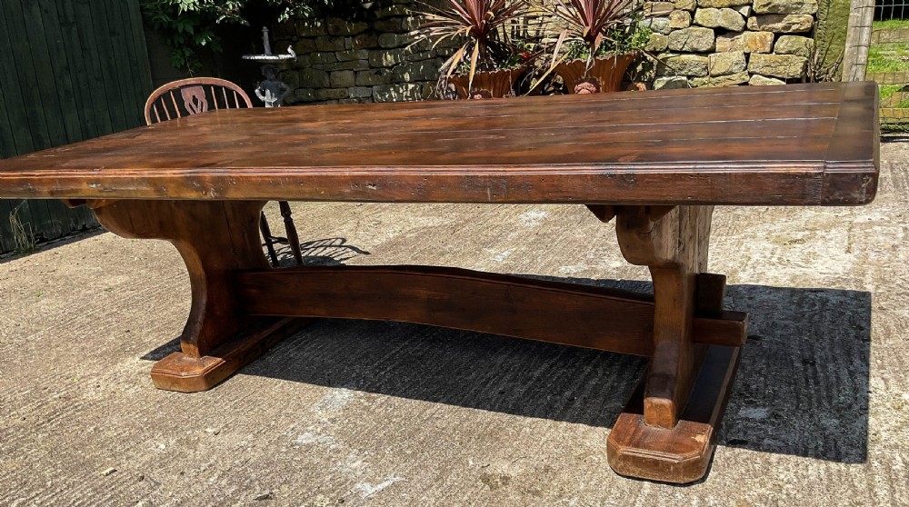 A Large Pine Refectory Table c 1900 View XI