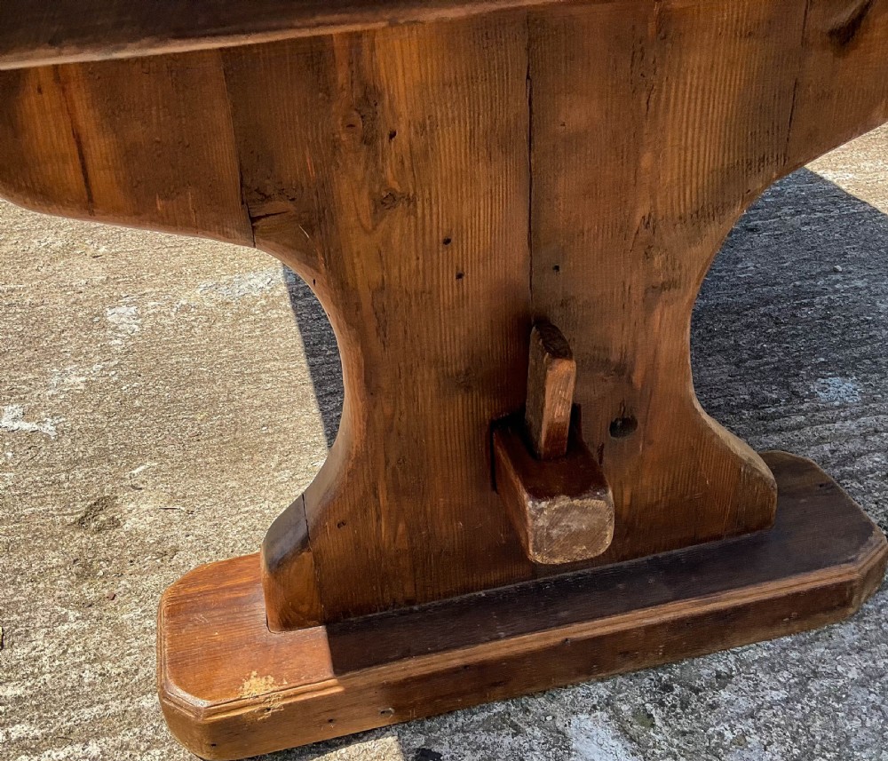 A Large Pine Refectory Table c 1900 View XIII
