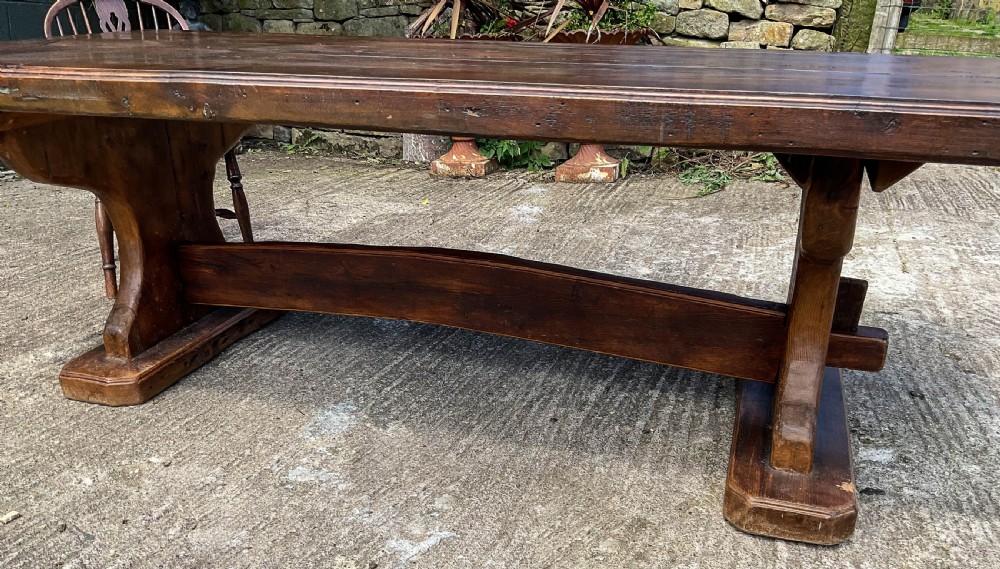 A Large Pine Refectory Table c 1900 View XVI