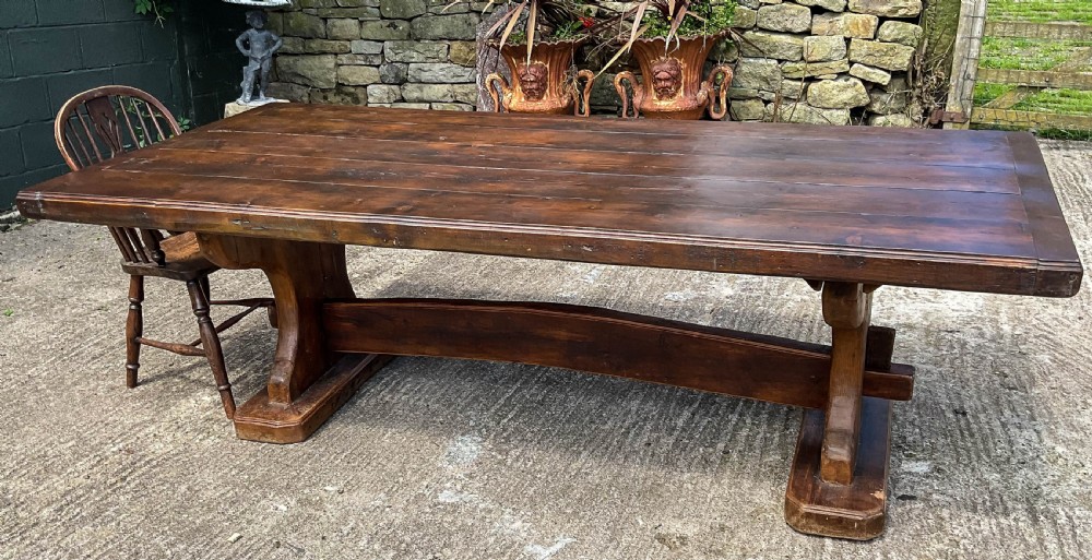 A Large Pine Refectory Table c 1900 View XVIII
