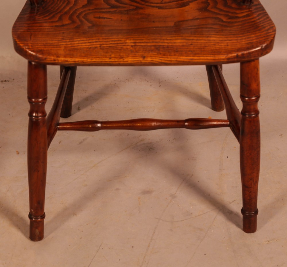 A Rare Yew Wood Windsor Chair by Amos Grantham View IV