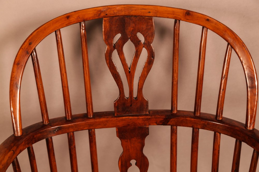 A Rare Yew Wood Windsor Chair by Amos Grantham View IX