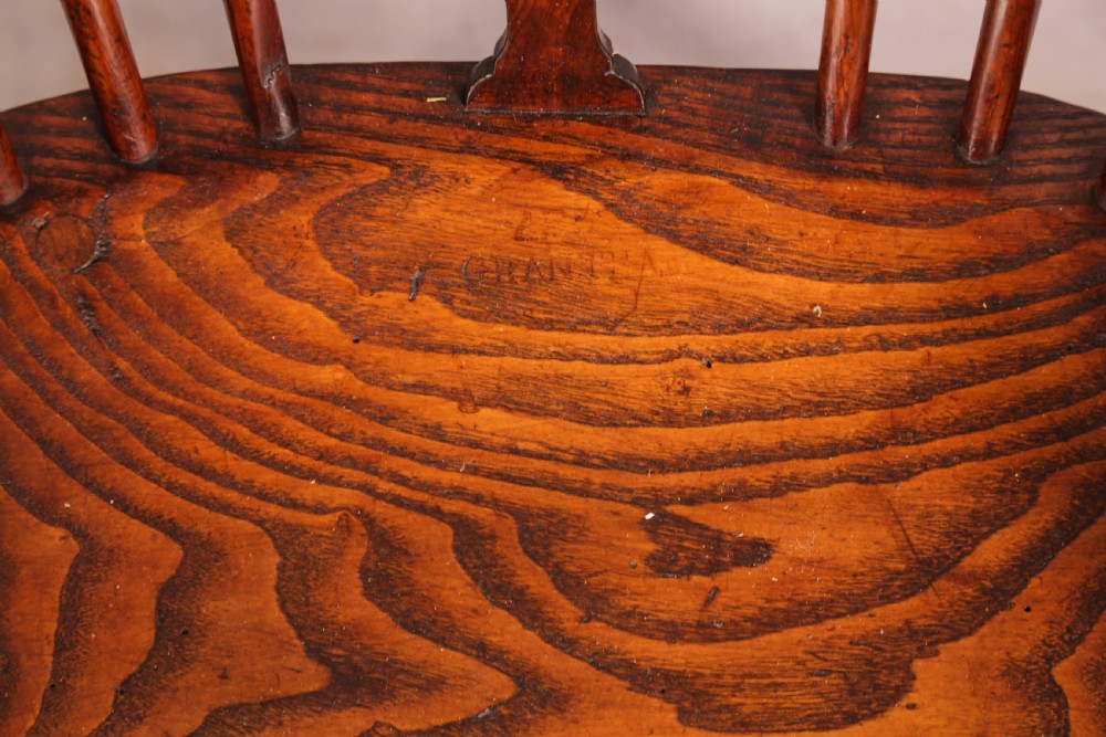 A Rare Yew Wood Windsor Chair by Amos Grantham View XII