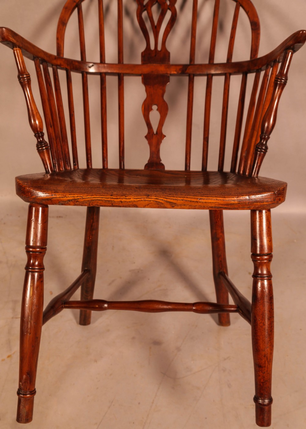 A Rare Yew Wood Windsor Chair by Amos Grantham View XIII