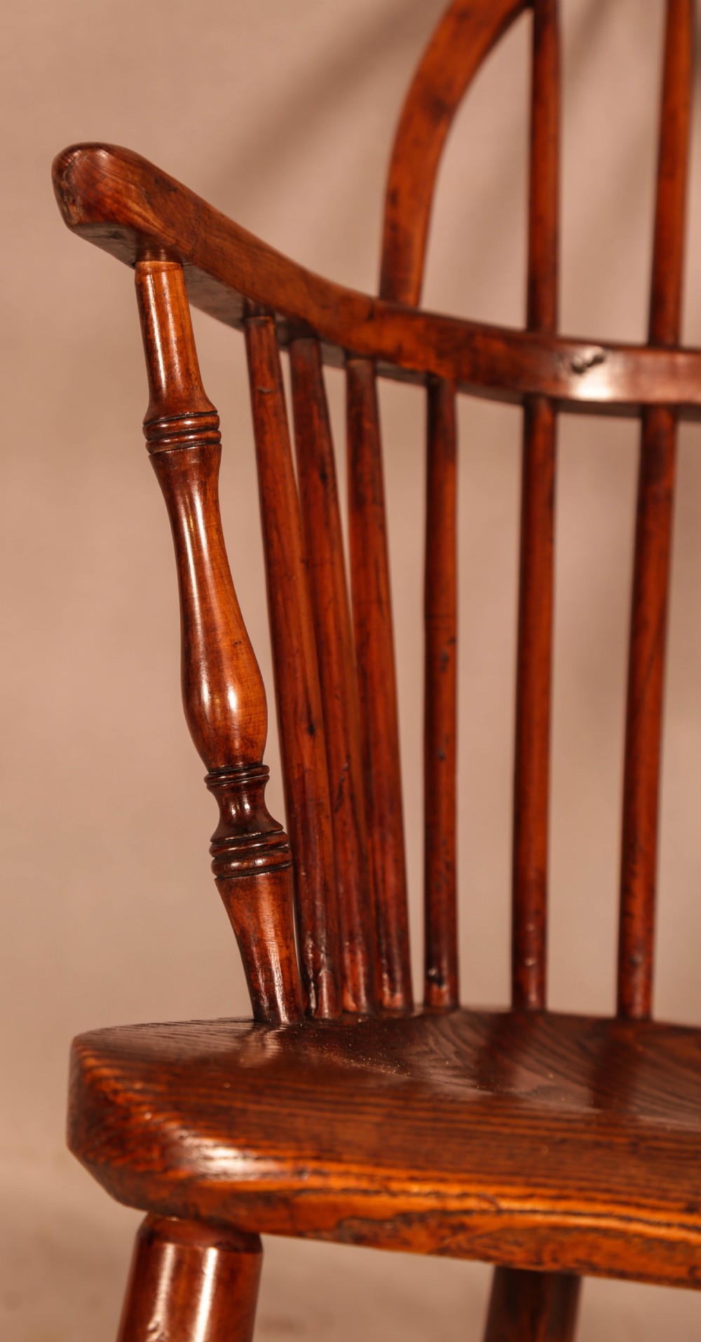 A Rare Yew Wood Windsor Chair by Amos Grantham View XIV