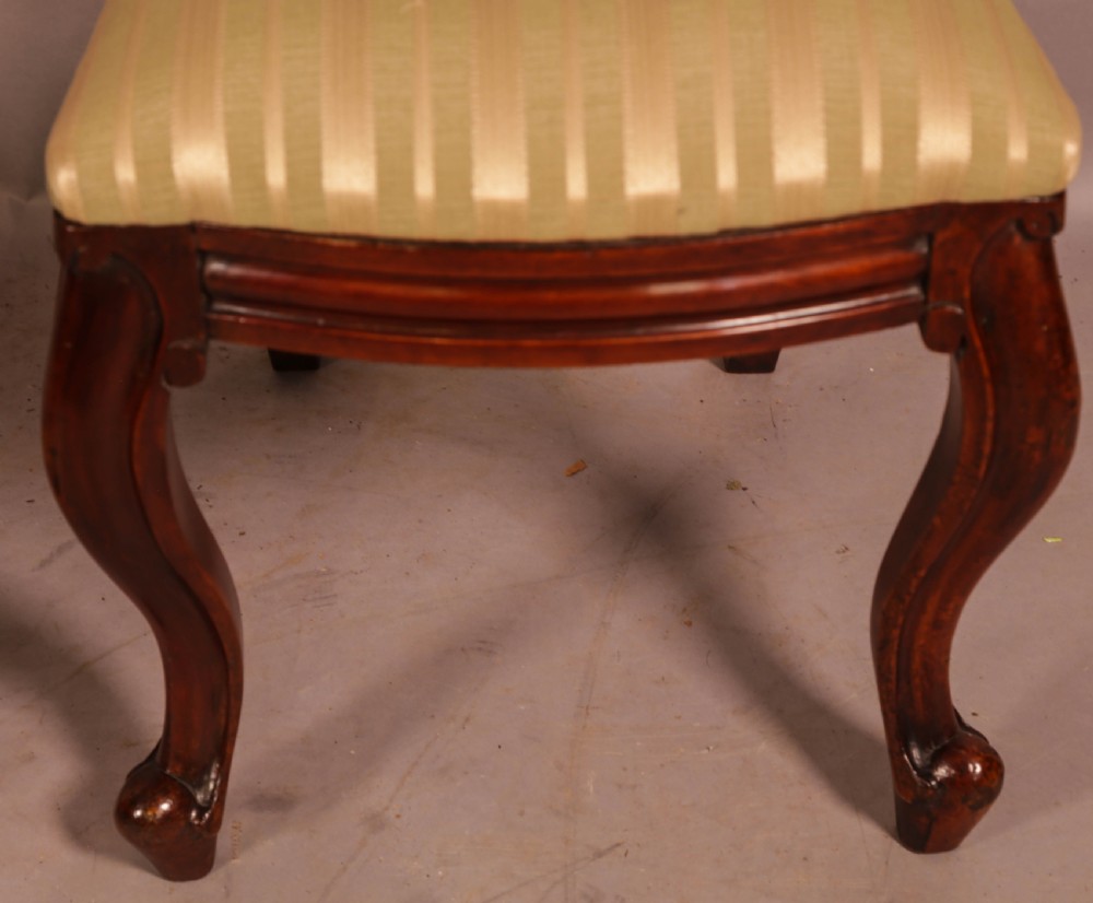 A Set of 14 Victorian Spear Point Dining Chairs on Cabriole legs View IV