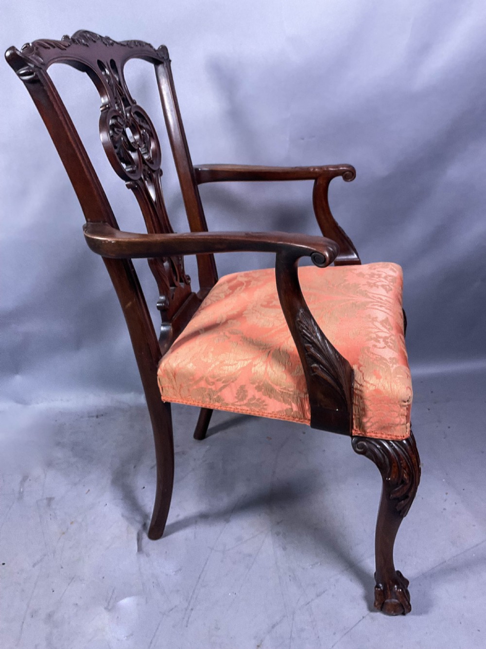 A Superb Set of 12 Victorian Chippendale Dining chairs mahogany View XVI