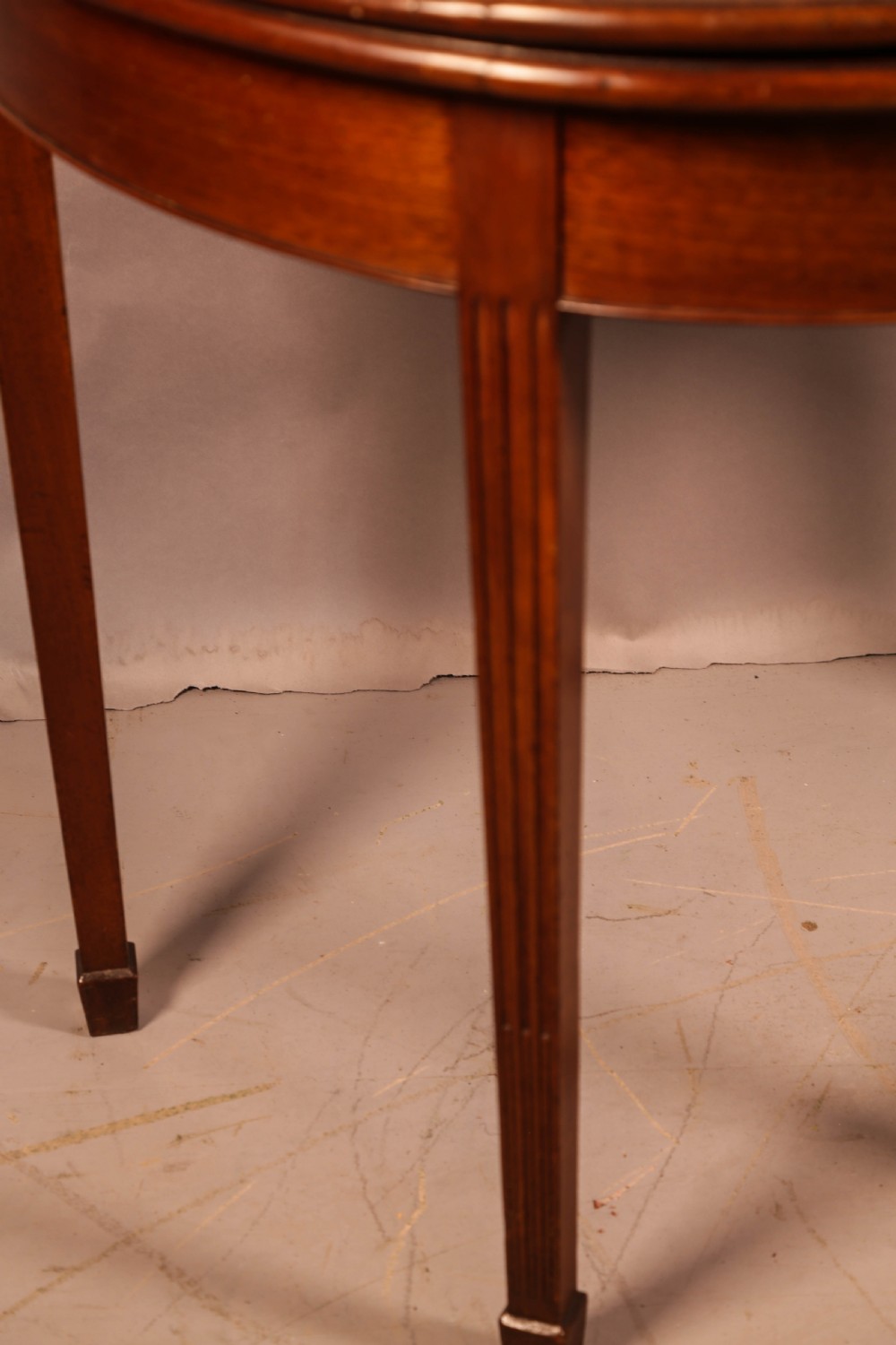 A Georgian Demi Lune Games Table View X